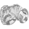 Detained 2.0 Restrictive Chastity Cage with Nubs - The Ultimate Clear Male Genital Restraint for Intense Pleasure and Control