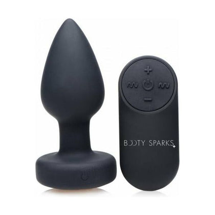 Booty Sparks Silicone Light Up Vibrating LED Plug Small - The Ultimate Pleasure Experience for All Genders - Model BSVL-001 - Mesmerizing Multicolored Delights