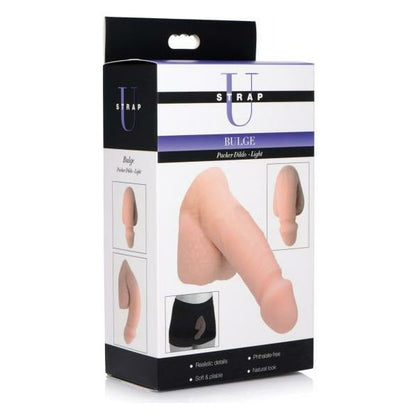 Strap-U Bulge Packer Dildo - Realistic Soft Pack for FtM Transition, Drag Kings, and Male Aesthetic - Model BPD-550 - Flesh - Adult Naughty Store