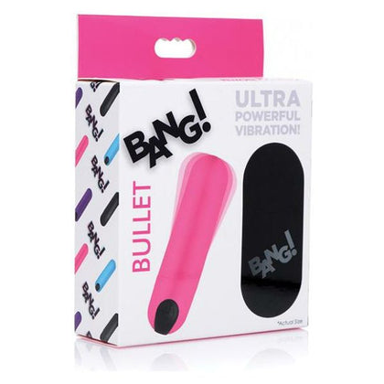 Bang! Vibrating Bullet W- Remote Control - Pink - Adult Naughty Store