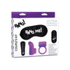 Introducing the Bang! Couple's Kit with RC Bullet, Blindfold, Cock Ring & Finger Vibe - Purple: The Ultimate Pleasure Package for Couples - Adult Naughty Store