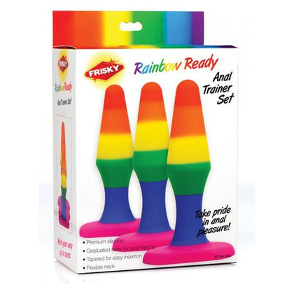 Frisky Rainbow Silicone Anal Trainer Set - Model RS-500 - Unisex Anal Pleasure - Colorful Delights - Adult Naughty Store