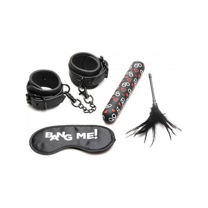 Bang! 4 Pc Bondage Kit - Black: The Ultimate Pleasure Experience for Couples