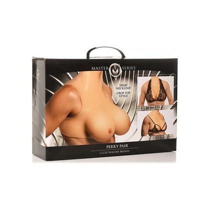 Master Series Perky Pair G Cup Silicone Breasts
