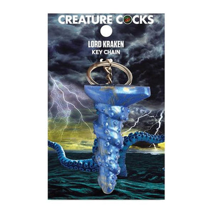 Creature Cocks Lord Kraken Silicone Mini Dildo Keychain - Blue