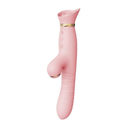 ZALO Rose Thruster Strawberry Pink - Powerful Thrusting Clitoral Suction Vibrator for Women