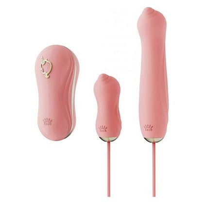 Introducing the Zalo Unicorn Set - The Ultimate Strawberry Pink Clitoral Suction Pleasure Kit for Women