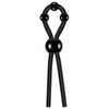 Luxurious Black Silicone Lasso Cock Ring - The Ultimate Pleasure Enhancer for Men - Adult Naughty Store