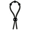 Luxurious Black Silicone Lasso Cock Ring - The Ultimate Pleasure Enhancer for Men - Adult Naughty Store