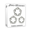 Introducing the Three Amigos 3 Beaded Cock Rings Smoke - The Ultimate Pleasure Enhancement for Men - Adult Naughty Store