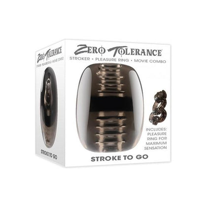 Zero Tolerance Stroke To Go - Black Silicone Stroker for Men - Model ZT-STG-001 - Intense Pleasure for Solo Sessions