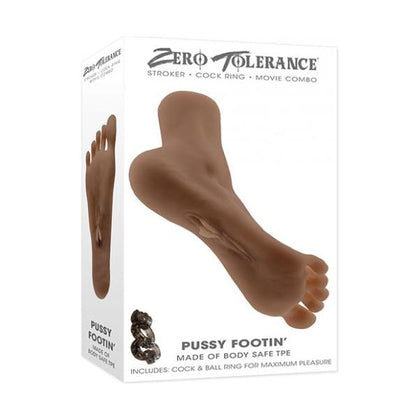 Zero Tolerance Pussy Footin Masturbator - Dark: A Premium Male Foot Fetish Stimulator for Ultimate Satisfaction