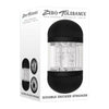 Zero Tolerance Double Decker Stroker - Versatile Dual Pleasure Masturbator for Men - Model DD-2021 - Black-Clear