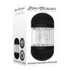 Zero Tolerance Double Decker Stroker - Versatile Dual Pleasure Masturbator for Men - Model DD-2021 - Black-Clear - Adult Naughty Store