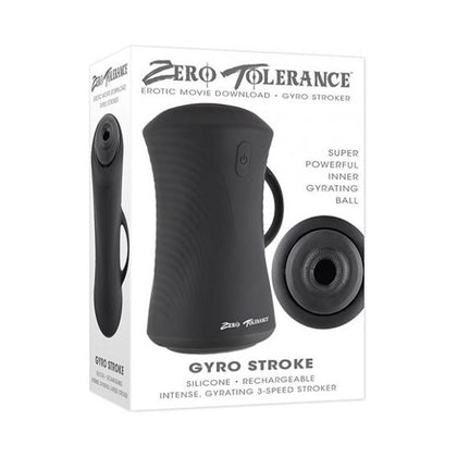 Zero Tolerance Gyro Stroke - Black: Powerful Gyrating-Ball Stroker for Intense Pleasure, Model ZTGS-01, Male, Full-Body Pleasure, Black