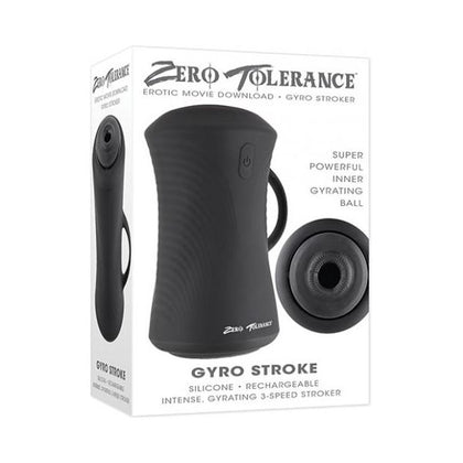 Zero Tolerance Gyro Stroke - Black: Powerful Gyrating-Ball Stroker for Intense Pleasure, Model ZTGS-01, Male, Full-Body Pleasure, Black - Adult Naughty Store