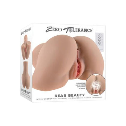 Zero Tolerance Rear Beauty - Light: Dual-Channel Double-Motor Stroker for Intense Sensations in Vaginal and Anal Pleasure - Model XYZ123 - Rechargeable, Waterproof, and Body-Safe - 5-Speed Sucking and Vibrating - Five Year Warranty