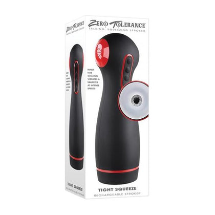 Zero Tolerance Tight Squeeze Deluxe Multi-Function Stroker - Black/Red - Ultimate Pleasure for Men