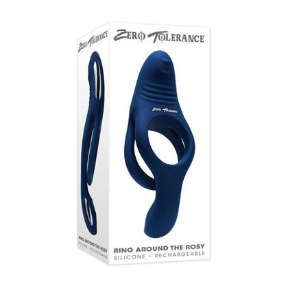 Zero Tolerance Double C-Ring & Ball Vibrator ZT-289 For Men - Blue - Adult Naughty Store