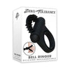 Zero Tolerance Bell Ringer Black Vibrating Cock Ring & Ball Strap - Model ZT-BR-001 - Male Pleasure - Intense Stimulation - Black - Adult Naughty Store