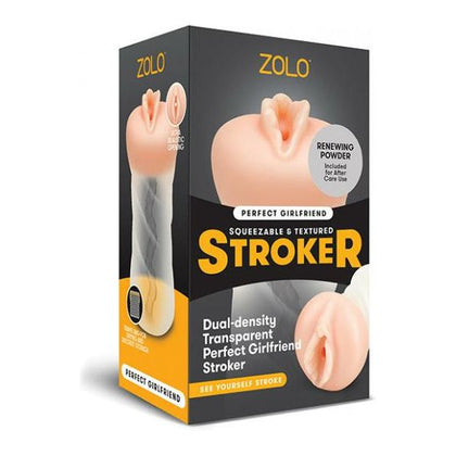 ZOLO Realistic Perfect Girlfriend Dual Density Transparent Stroker - Model ZRPG-001 - Male Masturbation Toy for Intense Pleasure - Clear - Adult Naughty Store