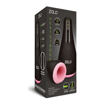 ZOLO Heatstroke Warming Male Masturbator - Model HSW-2000 - For Men - Intense Pleasure - Black
