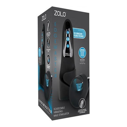 Zolo Edgemaster Vibrating Male Stimulator - Model ZE-1001 - Targeted Frenulum Pleasure - Black