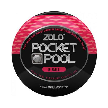 Zolo Pocket Pool 8 Ball Red Male Stimulator Sleeve - Intensify Your Pleasure with the Zolo Pocket Pool 8 Ball Red Male Stimulator Sleeve