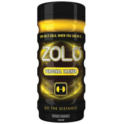 Zolo Real Feel Personal Trainer Cup - Yellow, Male Masturbator, Model RFP-TC-001, Enhances Stamina and Pleasure