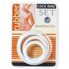 Introducing the Soft Clamshell Cock Ring Set (3 Rings) - The Ultimate Pleasure Enhancer for Men - Adult Naughty Store