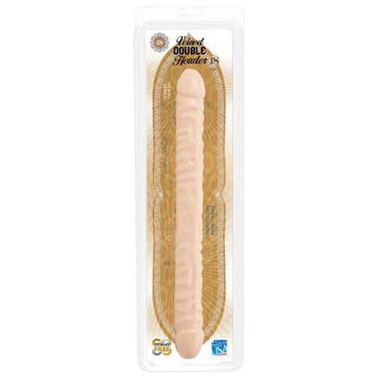 Adam's Veined Double Header Dong - Model 18F - Realistic 18 Inch Dual Pleasure Toy for Couples - Flesh - Adult Naughty Store