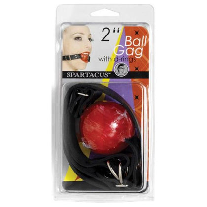 Firm Rubber Ball Gag - Model R-1001 - Unisex - Oral Pleasure - Red