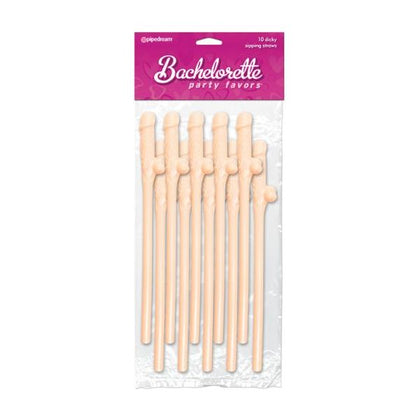 Bachelorette Party Favors Dicky Sipping Straws Beige 10pc.

Introducing the Exquisite Pleasure Co. Dicky Sipping Straws - Model DS-10 - Unisex Oral Pleasure Straws in Beige - Adult Naughty Store