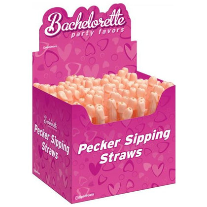 Bachelorette Party Favors Glow in the Dark Pecker Sipping Straws (Display of 144)