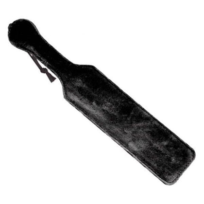 Luxurious Pleasure Leather Paddle with Black Fur - Exquisite Spanking Toy for Ultimate Control and Sensual Delights