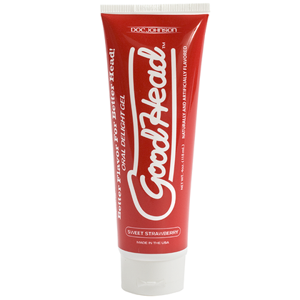 GoodHead Sweet Strawberry Flavored Oral Delight Gel for Men - Enhance Sensual Pleasure and Intimacy with this Arousing Gel (4oz)