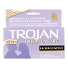 Trojan Her Pleasure Lubricated Latex Condoms - Premium Sensation for Her, Pack of 12 - Adult Naughty Store