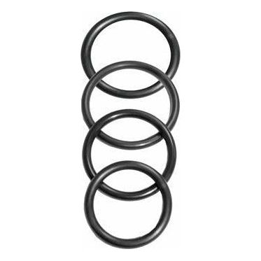 Sportsheets Rubber Rings 4 Pack Black - Enhance Your Pleasure with the Sportsheets Big O Rings for Men - Adult Naughty Store