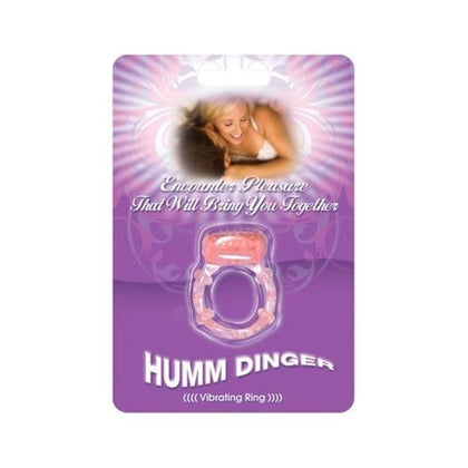 Humm Dinger Dual Vibrating Cockring - The Ultimate Pleasure Enhancer for Couples - Model HD-2001 - Magenta