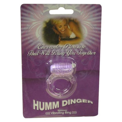 Humm Dinger Dual Vibrating Cock Ring (Purple) - Adult Naughty Store