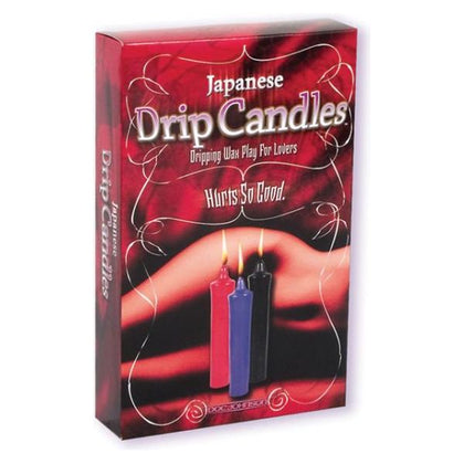 Introducing the Sensual Pleasure Japanese Drip Candle Set for Hot Wax Play - Model JP-3X | Unisex | Multi-Colored - Adult Naughty Store