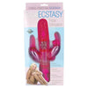 Introducing the Pleasure Pro Triple Stimulator Vibrator - Model TETSV-01 - Women's Ultimate Ecstasy - Pink - Adult Naughty Store