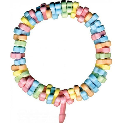 Dicky Charms Adult Candy Bracelet - Penis Shaped Multi-Flavored Candy Charms in a Stretchy Bracelet - Model DCB-001 - Unisex - Pleasure Enhancer - Assorted Colors