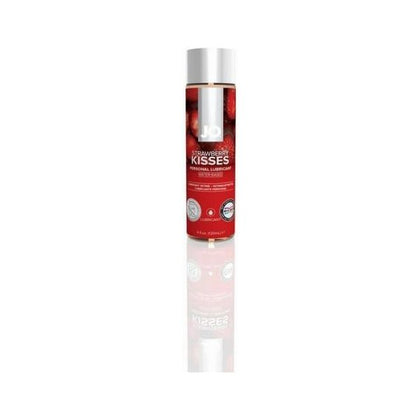 Jo Flavors Strawberry Kiss 4oz Water-Based Flavored Lubricant for Enhanced Pleasure - Model: Jo H2O, Gender: Unisex, Area of Pleasure: All, Color: Red