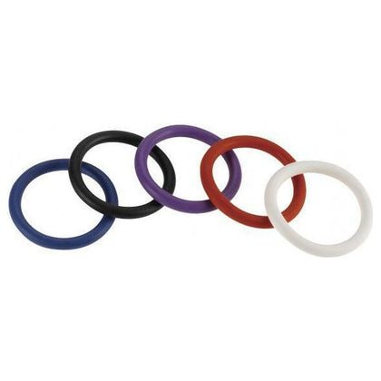 Spartacus Nitrile Cock Rings 5 Pack 1.5 inches - Enhance Your Pleasure with the Spartacus Nitrile Cock Rings - Model X1.5 - For Men - Ultimate Erection Support and Prolonged Performance - Intensify Sensations and Achieve Maximum Satisfaction - Sleek Black