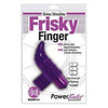 Frisky Finger Massager W-Power Bullet Purple - Waterproof Jelly Rubber Finger Vibrator for G-Spot Stimulation