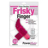Frisky Finger Massager W-Power Bullet Pink - Waterproof Jelly Rubber Finger Vibrator for Clitoral and G-Spot Stimulation