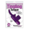 Purple Pleasure Tingling Tongue Power Bullet - Waterproof Finger Vibrator for Clitoral and G-Spot Stimulation - Adult Naughty Store