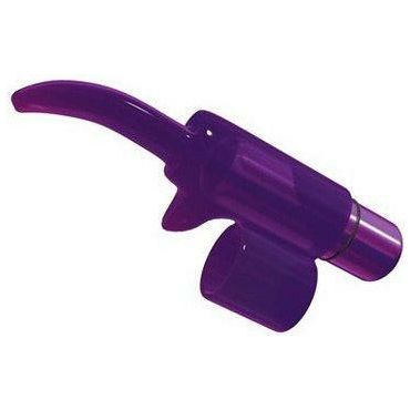Purple Pleasure Tingling Tongue Power Bullet - Waterproof Finger Vibrator for Clitoral and G-Spot Stimulation
