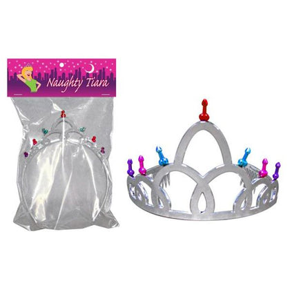 Introducing the Naughty Tiara Deluxe Vibrating Pleasure Crown - Model NT-200X - For Women - Ultimate Stimulation for the Clitoral Area - Sensational Pink